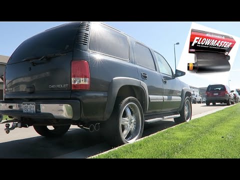 CHEVY TAHOE FLOWMASTER 44 EXHAUST - YouTube