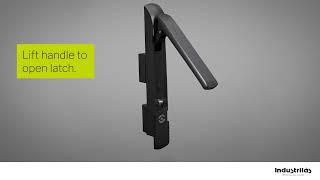 Lift handle  Vision. For intuitive opening of electric enclosures