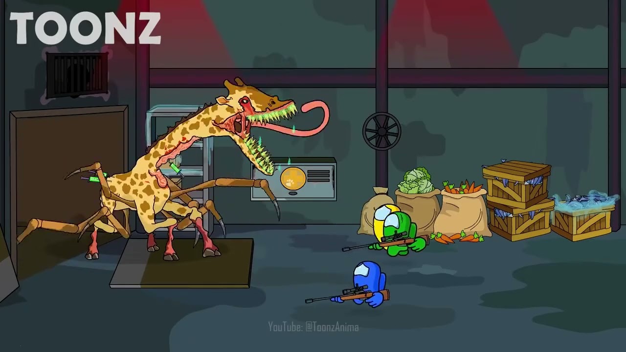 AMONG US in ZOOCHOSIS vs Giraffe & Penguin | Toonz Animation