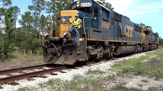 [HD] Daylight Csx On The Aburndale Sub With Csx O917 With A CW44AC And A SD50-3 For The Power