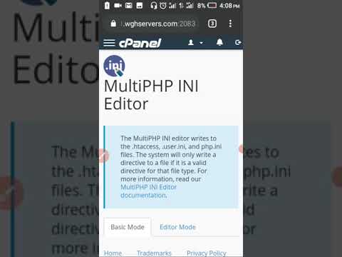 two ways to enable allow_url_fopen from cpanel