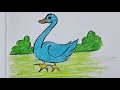 How to draw duck how to draw duck easy for kids riyasartforkids