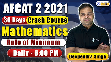 Rules of Minimum | Simple Tricks | Maths Preparation | AFCAT 2 2021 | Online Benchers