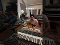 Working on new arrangement of my song “waiting on you” for tour. North America starts in 2 days.