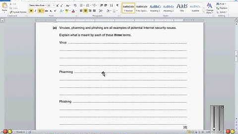 IGCSE Revision Handout - Security and Ethics