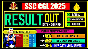 📢 SSC CGL RESULT 2025 🔥 | SSC CGL TIER 1 RESULT OUT? DATE | EXPECTED CUT OFF | TODAY LATEST UPDATE