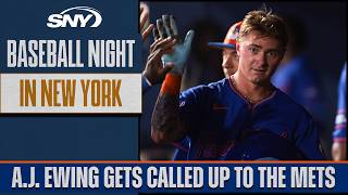 How does A.J. Ewing's Mets call up compare with David Wright's 2004 call up? | Baseball Night in NY