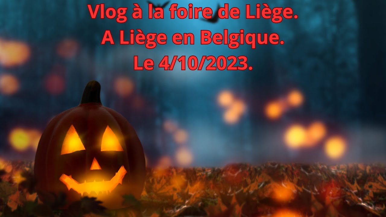 VLOG A LA FOIRE DE LIÈGE. A LIÈGE EN BELGIQUE. LE 4/10/2023. #FOIRE #LIÈGE #BELGIQUE