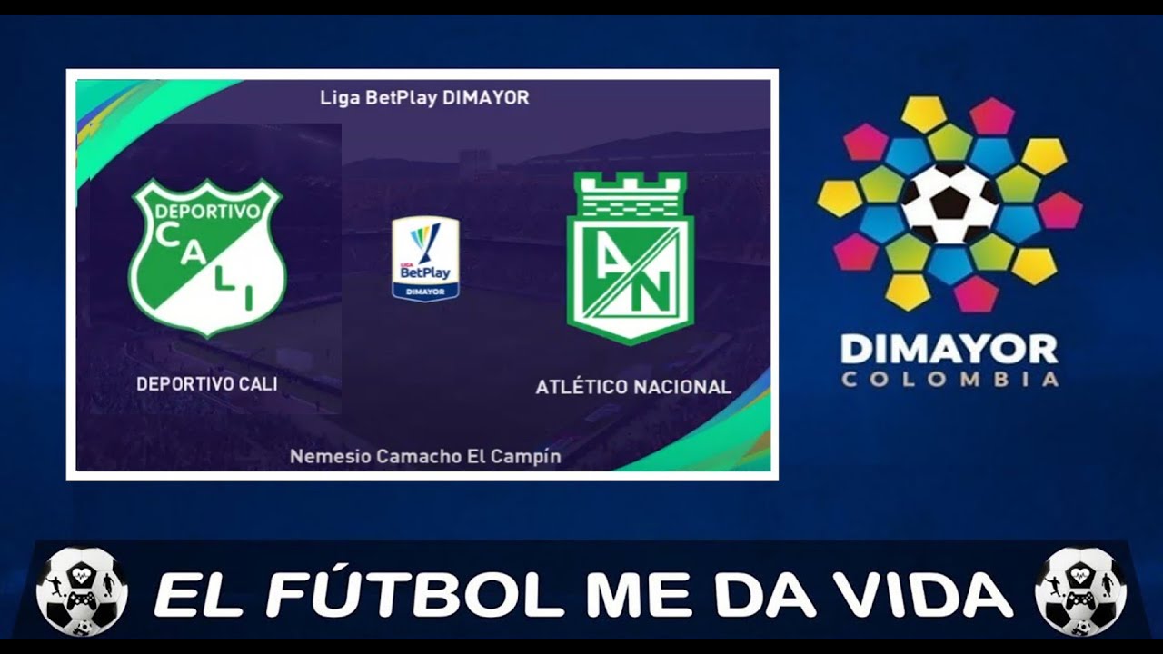 Deportivo Cali vs Atlético Nacional EN VIVO LIga BetPlay #pes2021 - YouTube