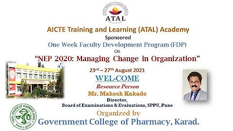 "NEP 2020: Reforms in Examinations" by Mr. Mahesh Kakade