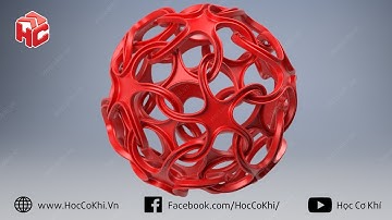 [hoccokhi] Hướng dẫn vẽ trái cầu xoắn phức tạp trên Inventor | Inventor surface tutorials - Ball