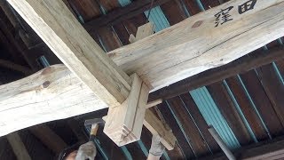 宮大工が職人技で教える初心者のための小屋組みの動画　Assembling Japanese Joinery