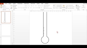 How to create thermometer tracker with powerpoint