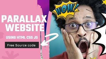 Animated Parallax website | HTML CSS And JS | Free Source Code