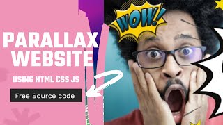 Animated Parallax website | HTML CSS And JS | Free Source Code
