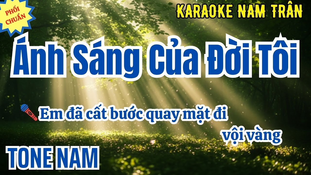 Karaoke Ánh Sáng Của Đời Tôi Tone Nam | Nam Trân