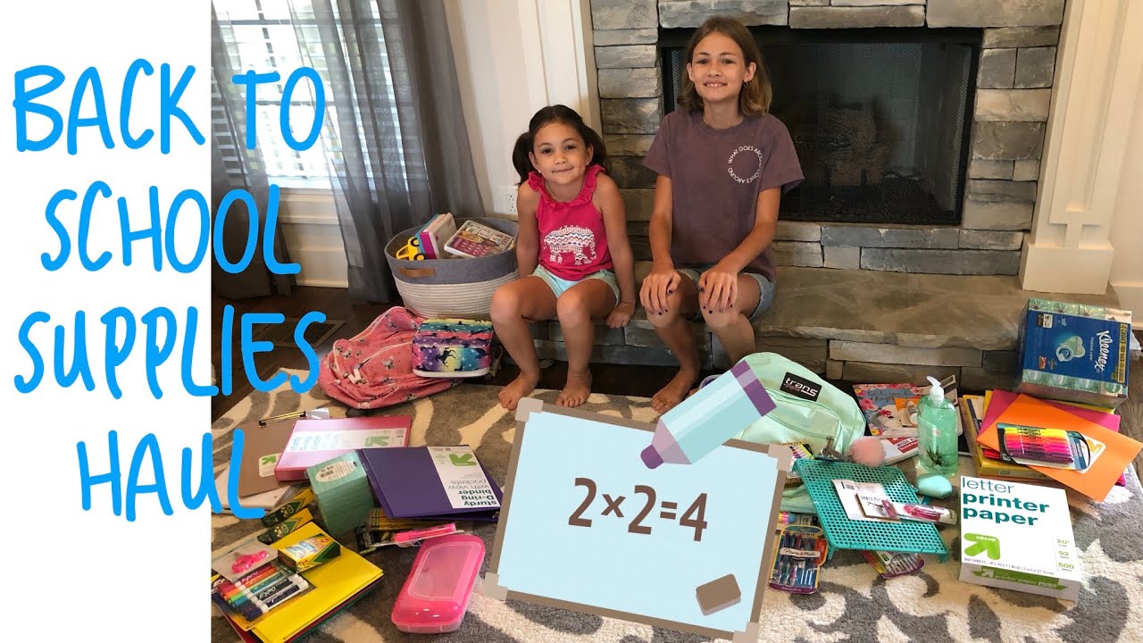 Back to school supplies haul Target Walmart YouTube