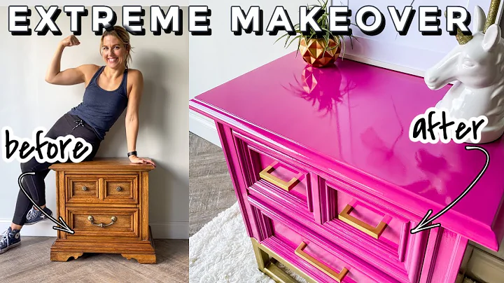 From Drab to Barbie Fab: Extreme Furniture Makeover with Glossy Spray Paint