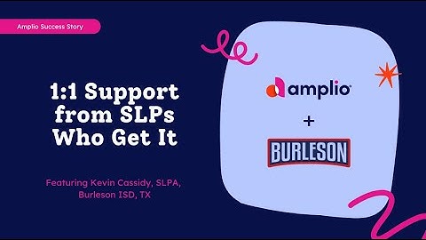 1:1 Support from SLPs Who Get It