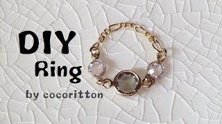 超簡単！つなげるだけ★リング 作り方　How to make accessory