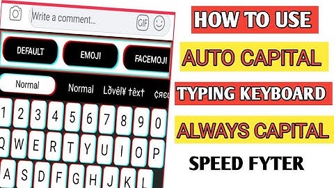 Fyter keyboard Full Speed Typing Always Capital || How to use Always Capital Keyboard || 2021 Hindi