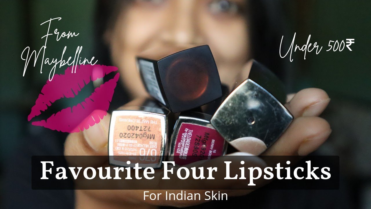 My Favourite Four Lipsticks || Under 500₹