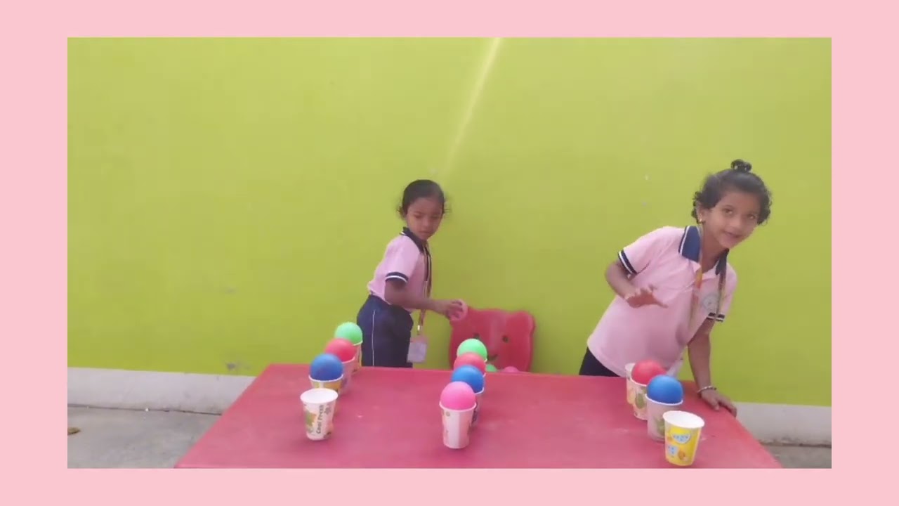 Outdoor play with colour matching balls 🏀 