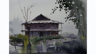 artist sikander watercolor painting 11