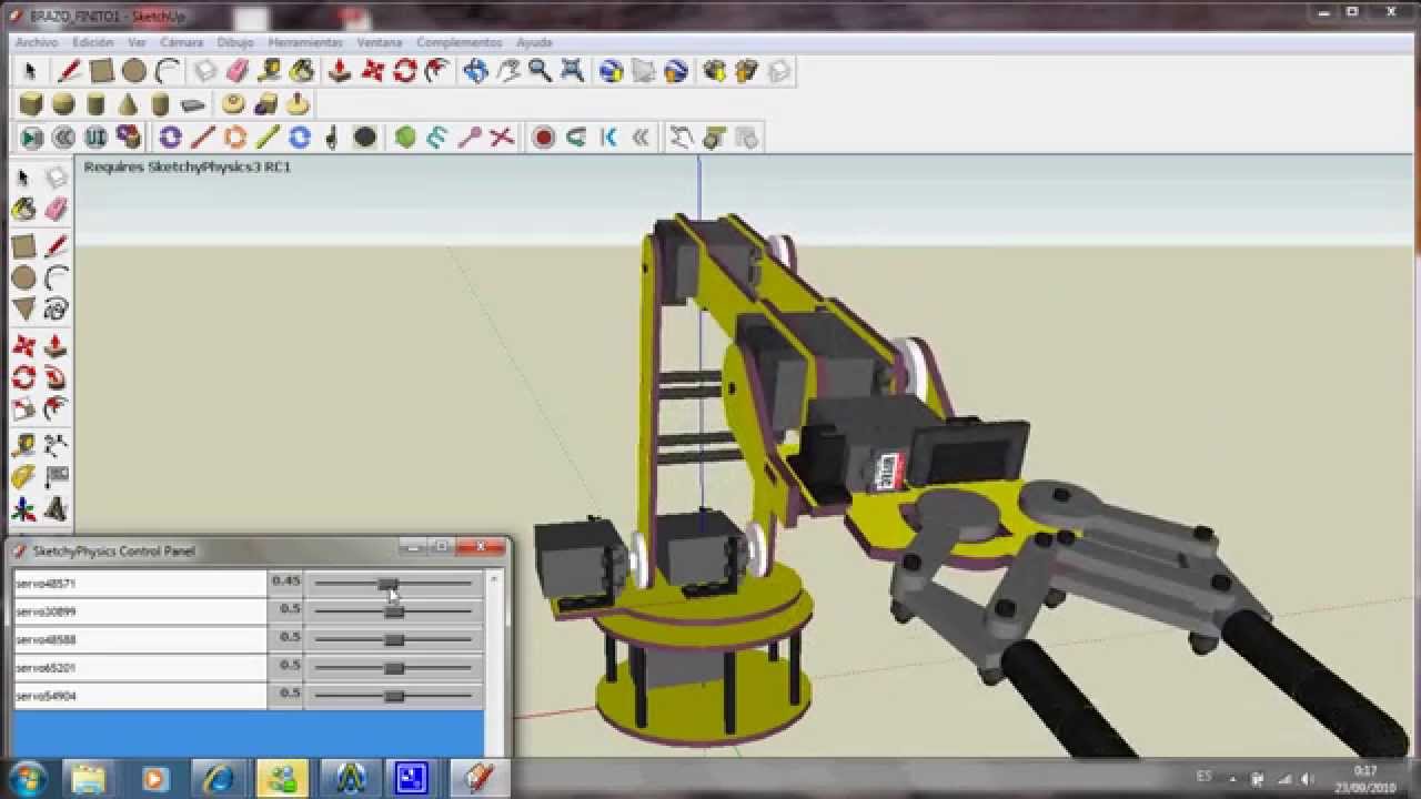 Google Sketchup Robot Tutorial | robotic arm brazo robotico google sketchup youtube Google Sketchup Robot Tutorial | robotic arm brazo robotico google sketchup youtube