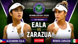 Wimbledon Live: Alex Eala vs Renata Zarazua - Wimbledon Grand Slam 2026 Women Tennis 1st Round Live