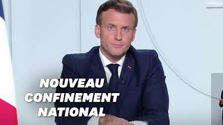 Emmanuel Macron annonce le reconfinement de toute la France dès vendredi