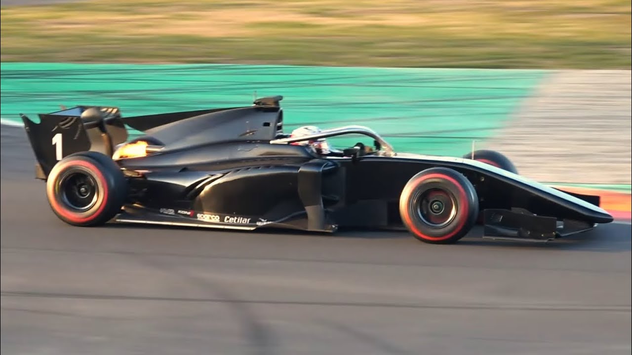 F2 testing in MONZA - backfires, strange sound and action on track