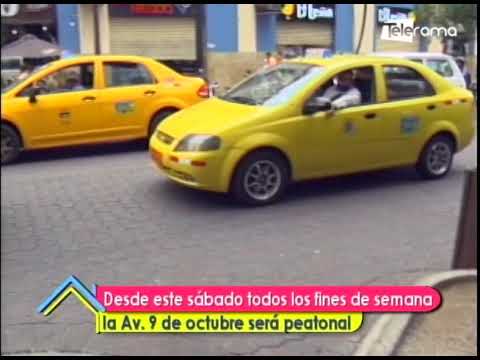 Desde este sábado todos los fines de semana la av. 9 de Octubre será peatonal Parte 2