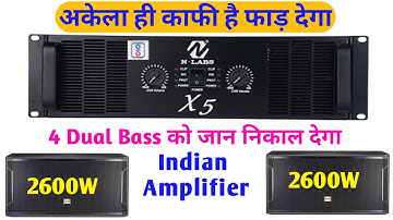 अकेले ही काफी है 4 Dual Bass Ke Liye || N-Labs X5 5000 watt Amplifier Details And Price