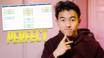 This is the PERFECT College Class Schedule