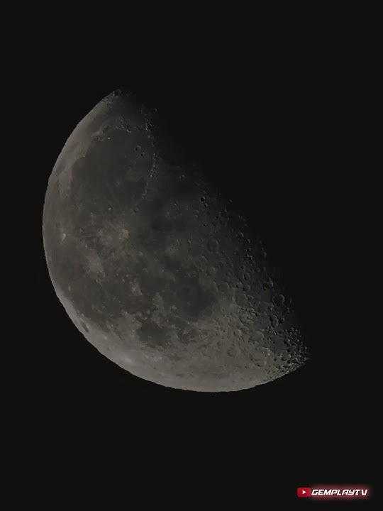 Plane Crossing The Moon! #moon #airplane #viral #telescope
