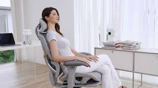 Colamy Mutifunctional Mesh Office Chair With Dynamic Lumbar Support Model5188