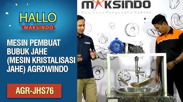 Mesin Pembuat Bubuk Jahe (Mesin Kristalisasi Jahe) Agrowindo AGR-JHS76