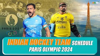 Indian Hockey Team Paris Olympic 2024 Schedule Out