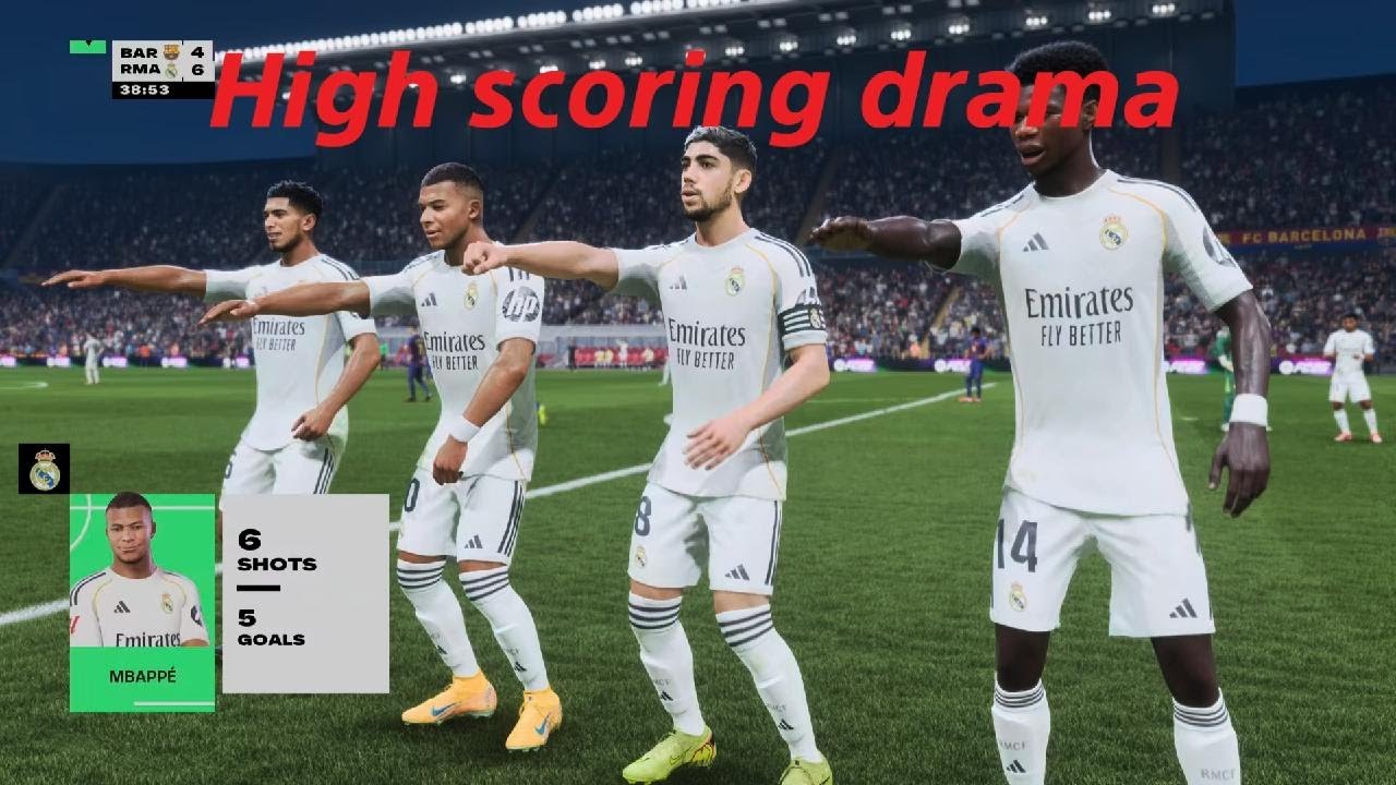 Fifa 26 - Real Madrid vs FC Barcelona - High scoring drama
