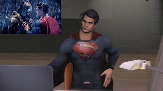 Superman Reaction To Batman v Superman Trailer