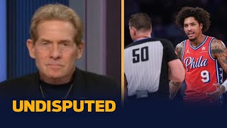 UNDISPUTED | Skip reacts to League admits refs missed multiple Knicks fouls before vs Sixers in Gm 2
