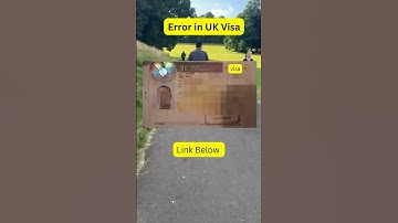 Error In UK Visa #shorts #visa #viralshorts #uk #ukvisa  #ukvisaapproved