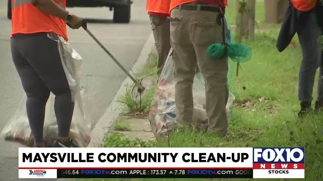 Maysville community cleanup YouTube