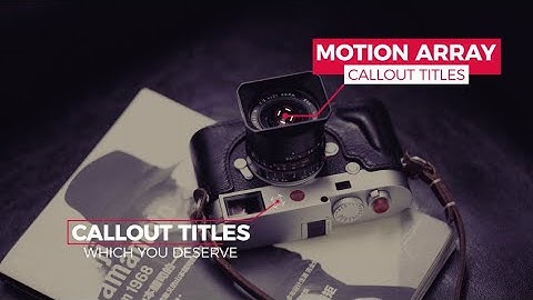Smart Callout Titles After Effects Templates