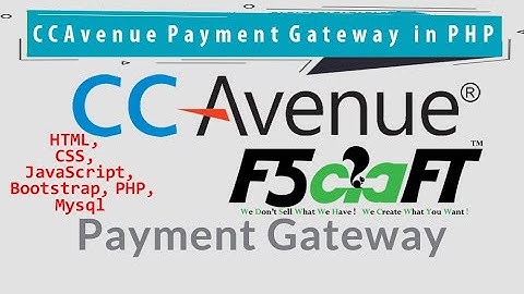 CCAvenue payment gateway in php | Free Projects | Tamil | F5Craft - Web Development Company