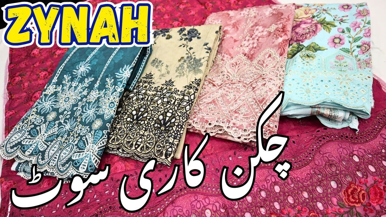 Latest Embroidered Chicken Kari by Zynah | Unstitched Suits Collection 2026 | Top Trending Designs