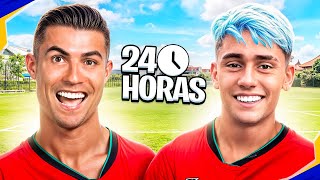TREINANDO COMO O CRISTIANO RONALDO POR 24 HORAS