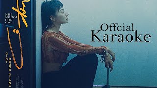 Karaoke Khi Người Con Gái Cô Đơn | GiGi Hương Giang x Andiez