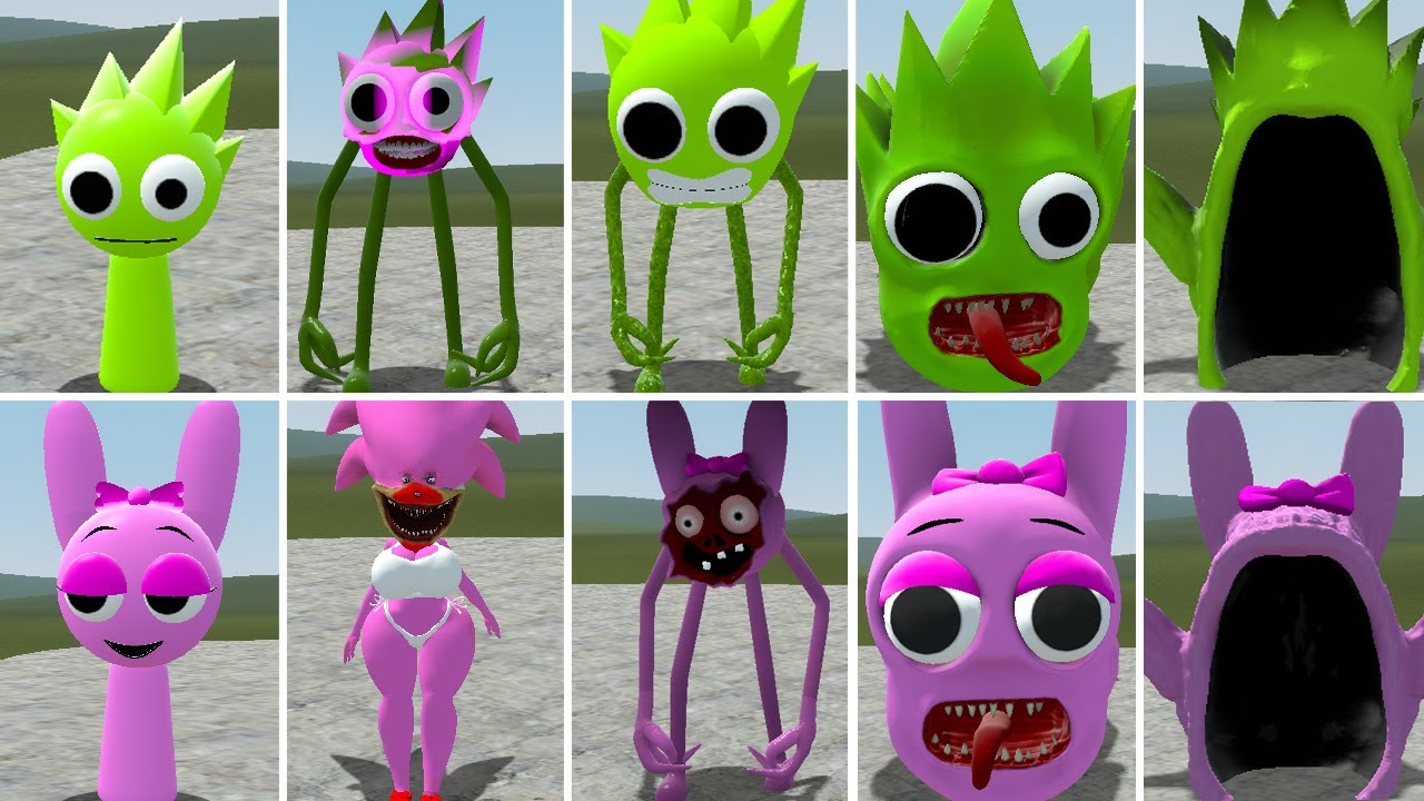 ALL NEW ZOOCHOSIS LIME TAPES 1-5 VS ALL POPPY PLAYTIME PINKI CHAPTER 3 MECHATITAN ? in Garrysmod,...